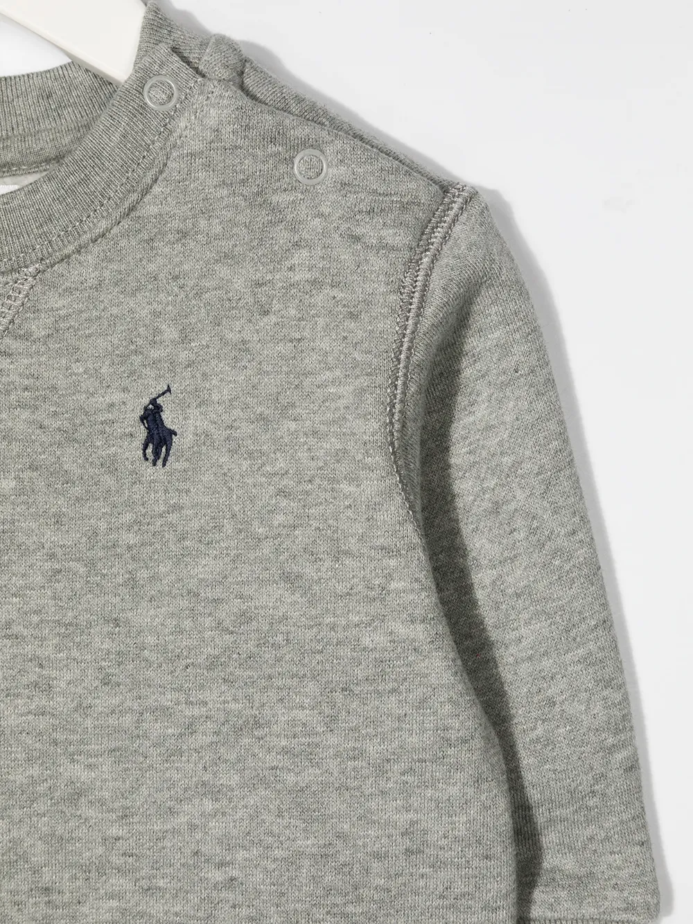 Толстовка с круглым вырезом и вышитым логотипом POLO RALPH LAUREN KIDS, серый — фото 3