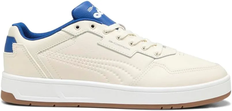 Мужские кроссовки PUMA Porsche Legacy Court Classic Lux с шнуровкой, повседневные - белые, белый