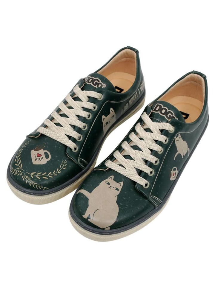 Кроссовки на шнуровке Dogo Sneaker - I do what I want 36, зеленый — фото 3