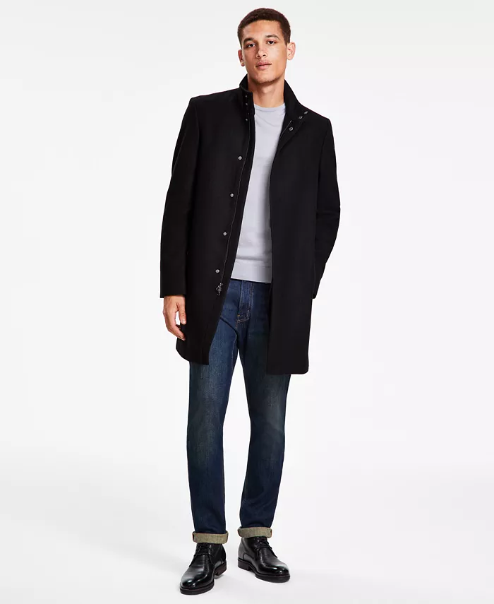 

Мужское пальто Mayden Slim-Fit из смесовой шерсти Calvin Klein, черный