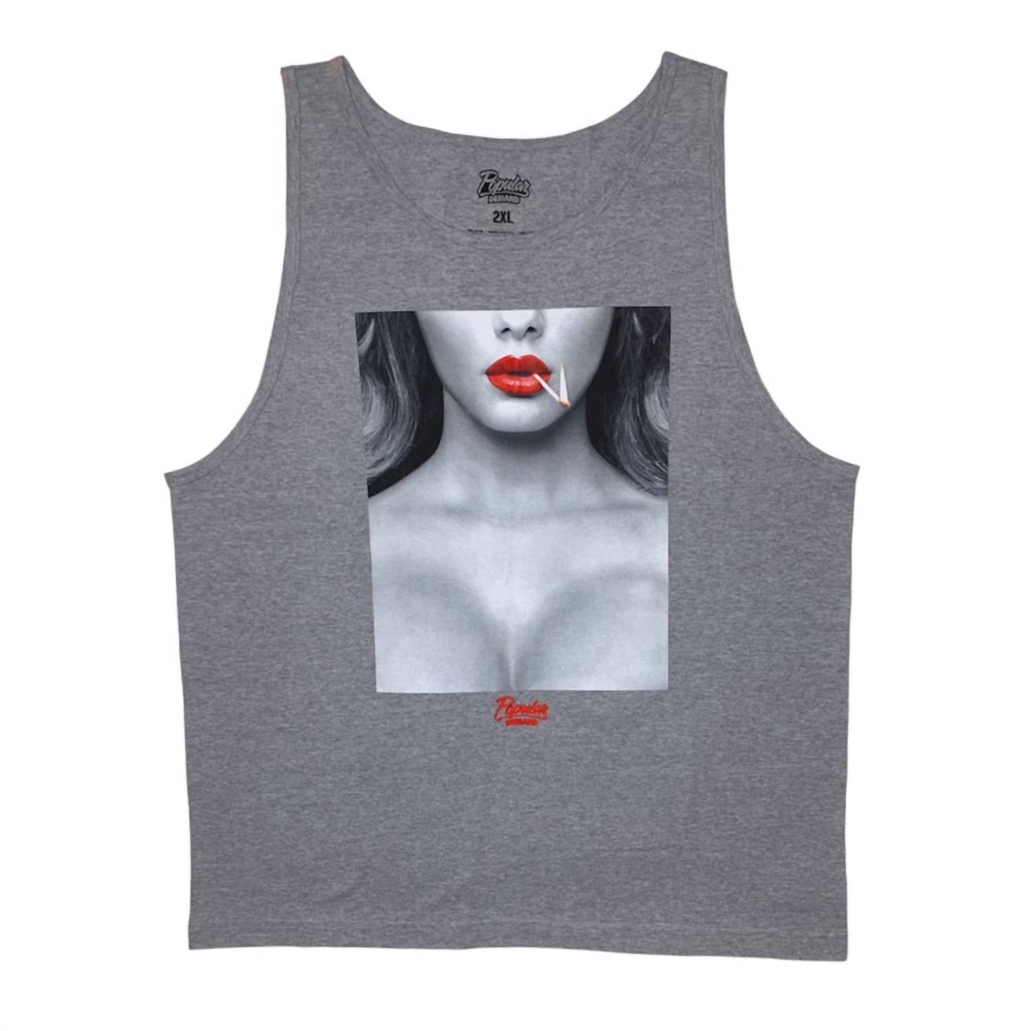 

Мужская майка Match Tank Top серого цвета Popular Demand