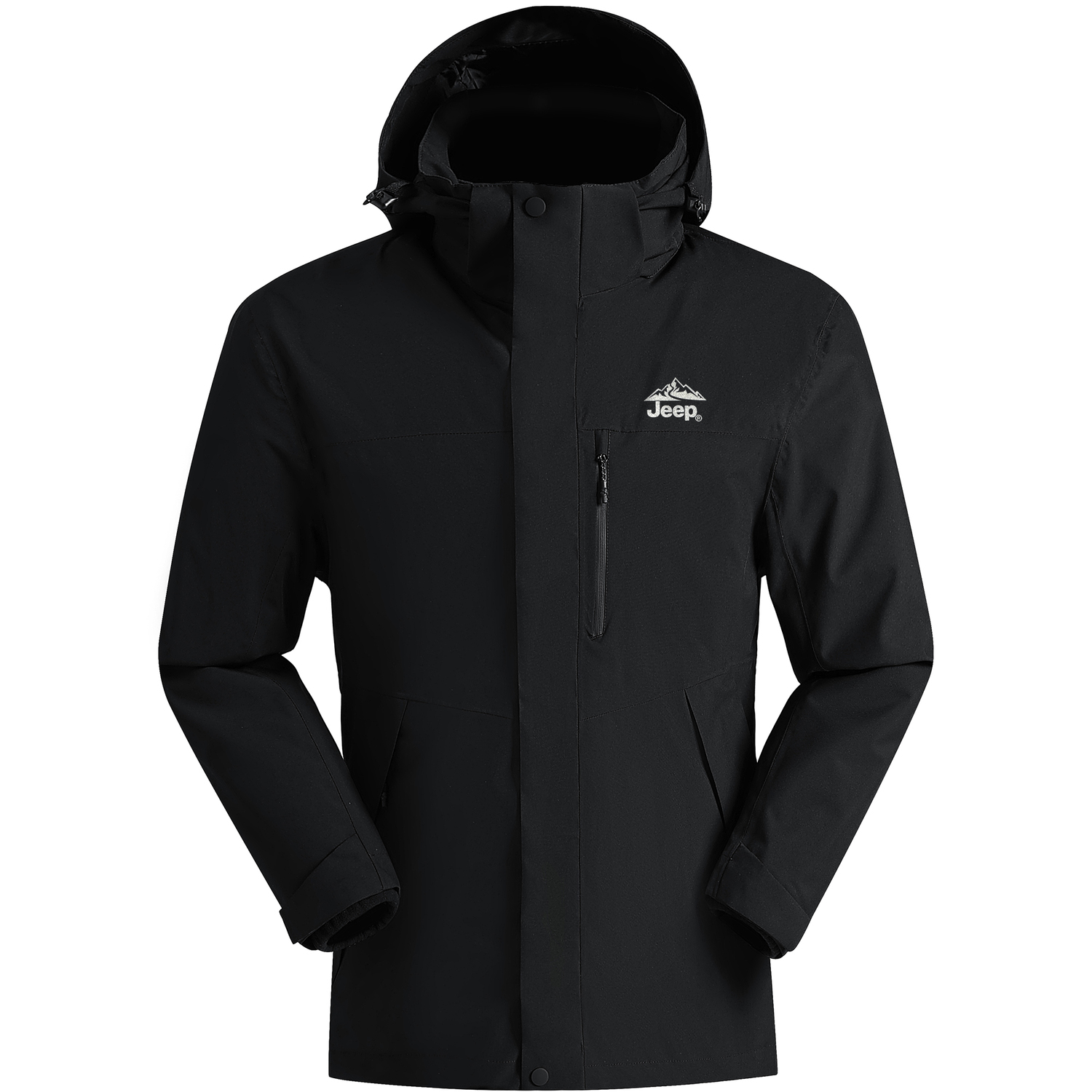 

Jeep Ветро- и влагозащитная ветровка Unisex, Phantom Black