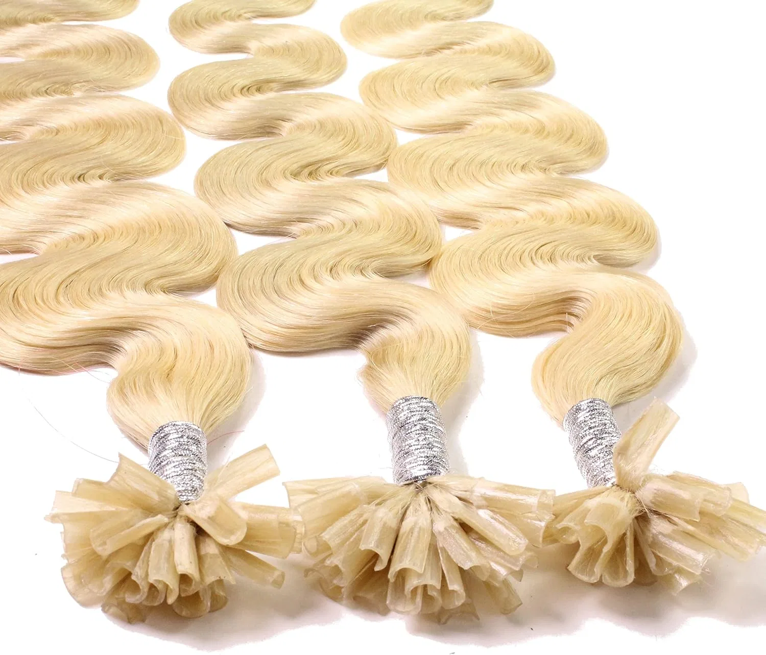 Волнистые пряди для наращивания волос hair2heart Real Hair Bondings Hair2Heart — фото 3