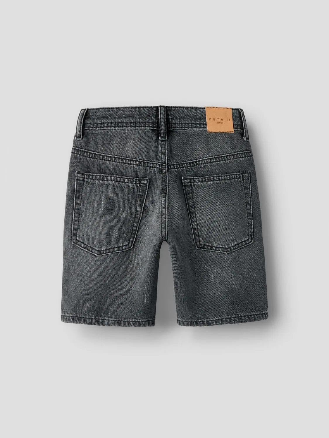 Шорты джинсовые, regular fit, Name it, black denim — фото 2