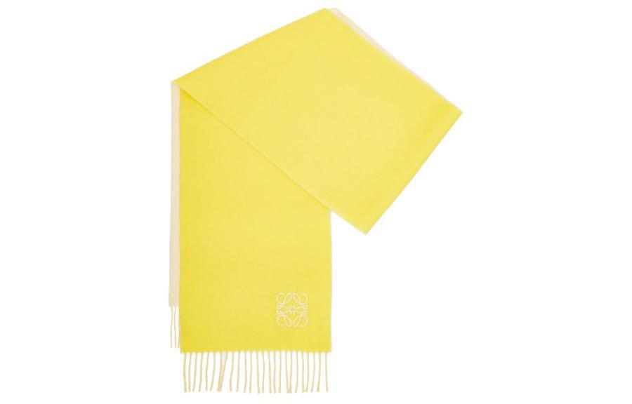 

LOEWE Вязаный шарф женский желтый, Yellow