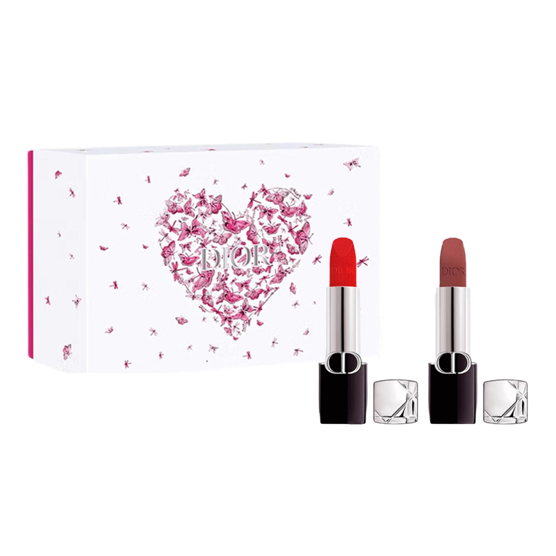 

DIOR Ограниченная серия 520 Box Intense Blue Gold помады Velour долговременный тон 3.5g+3.5g