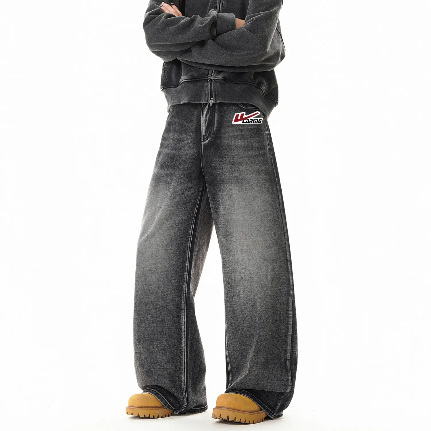 

Джинсы Unisex Moderate Straight Fit WARRIOR, черный (diy badge)