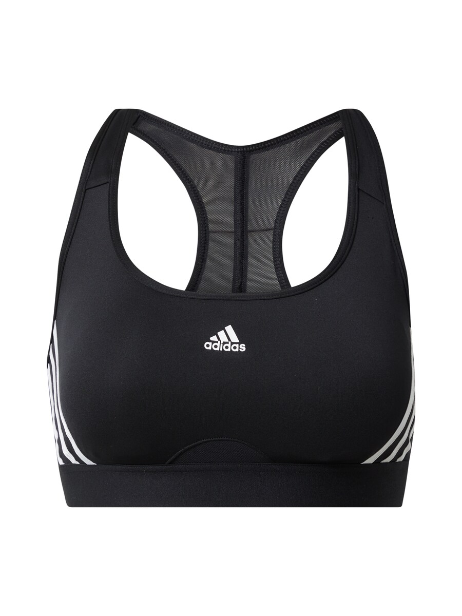 

Спортивный бюстгальтер без косточек ADIDAS SPORTSWEAR Powerreact, черный