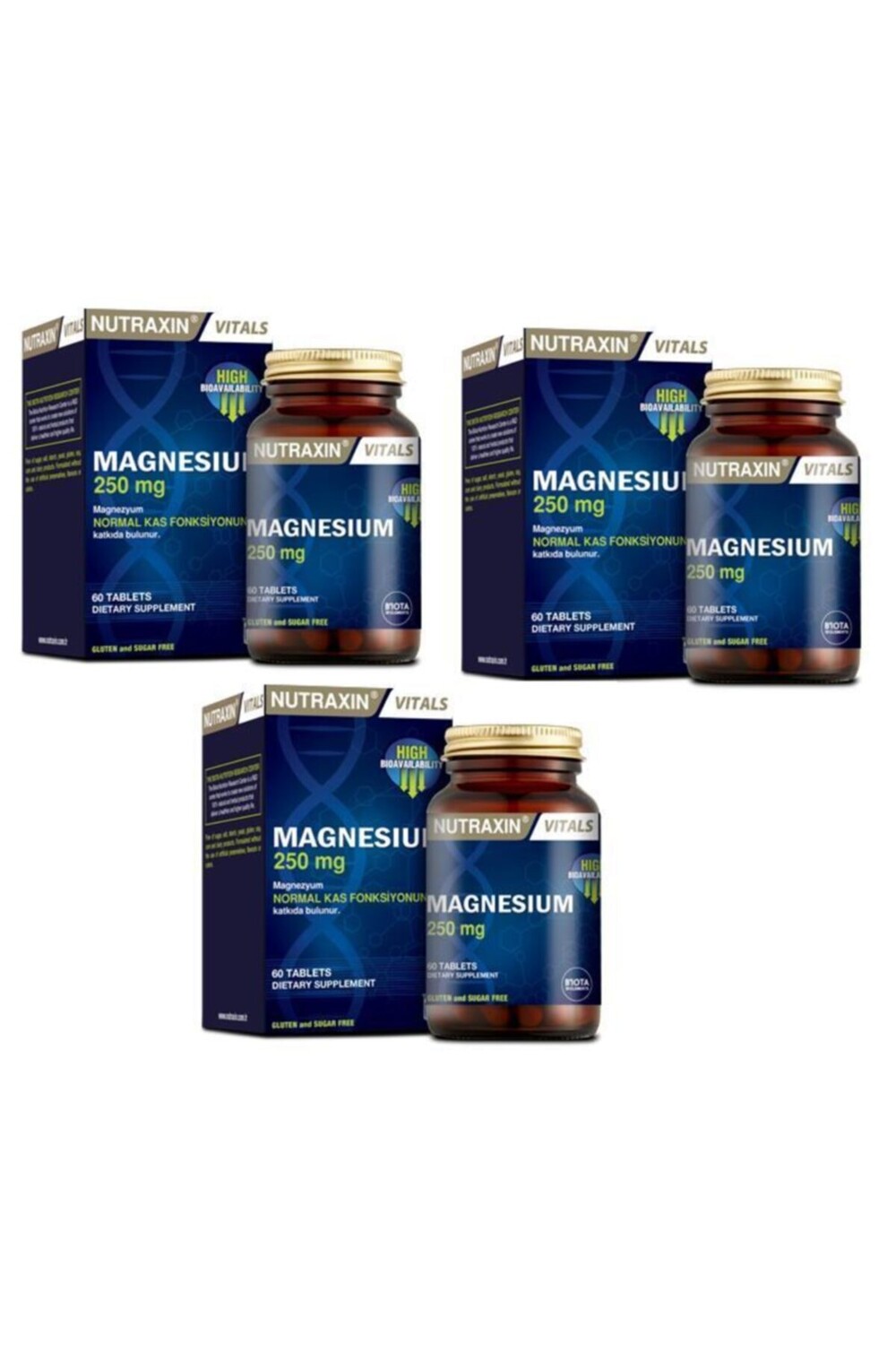 

Nutraxin Магний 250 мг таблетка X3