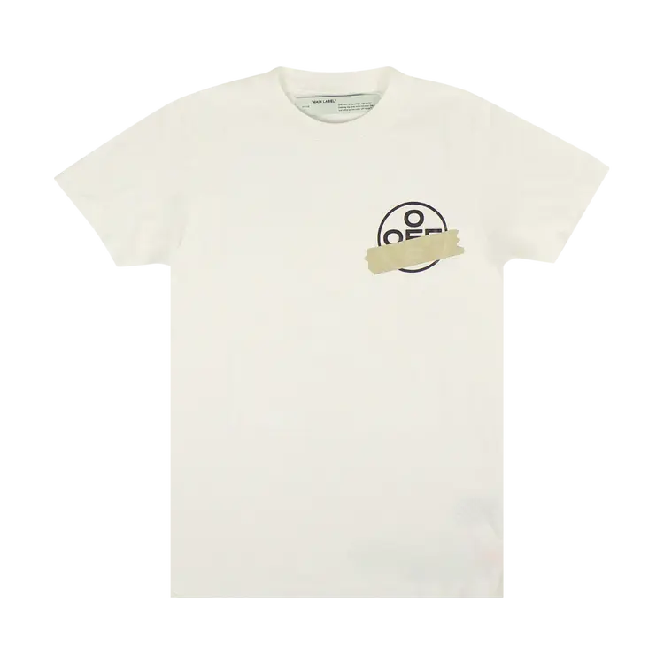 

Футболка Off-White Tape Arrows 'White/Beige', белый