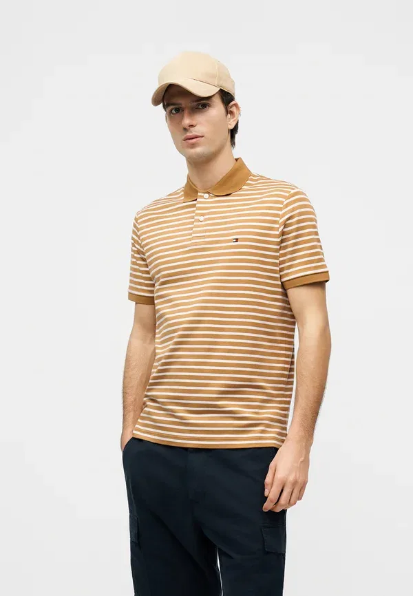 Поло Tommy Hilfiger Seasonal core essentials, сахара/слоновая кость — фото 4