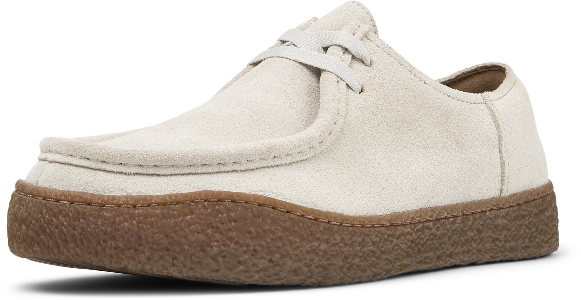 

CAMPER Кремовые шнурованные туфли 'Peu Terreno'