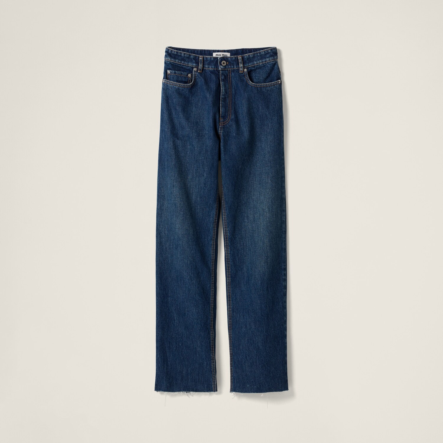 

Джинсы из денима MIU MIU, темно-синий