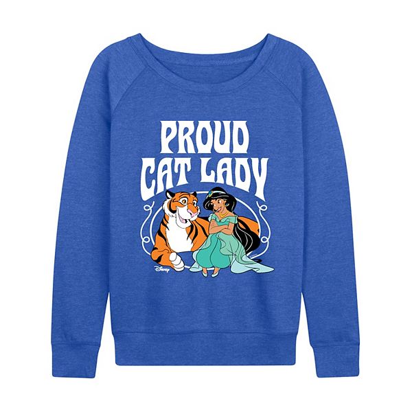 

Женская футболка с длинным рукавом Jasmine Proud Cat Lady French Terry Disney, Heather Royal Blue, Синий, Женская футболка с длинным рукавом Jasmine Proud Cat Lady French Terry Disney, Heather Royal Blue