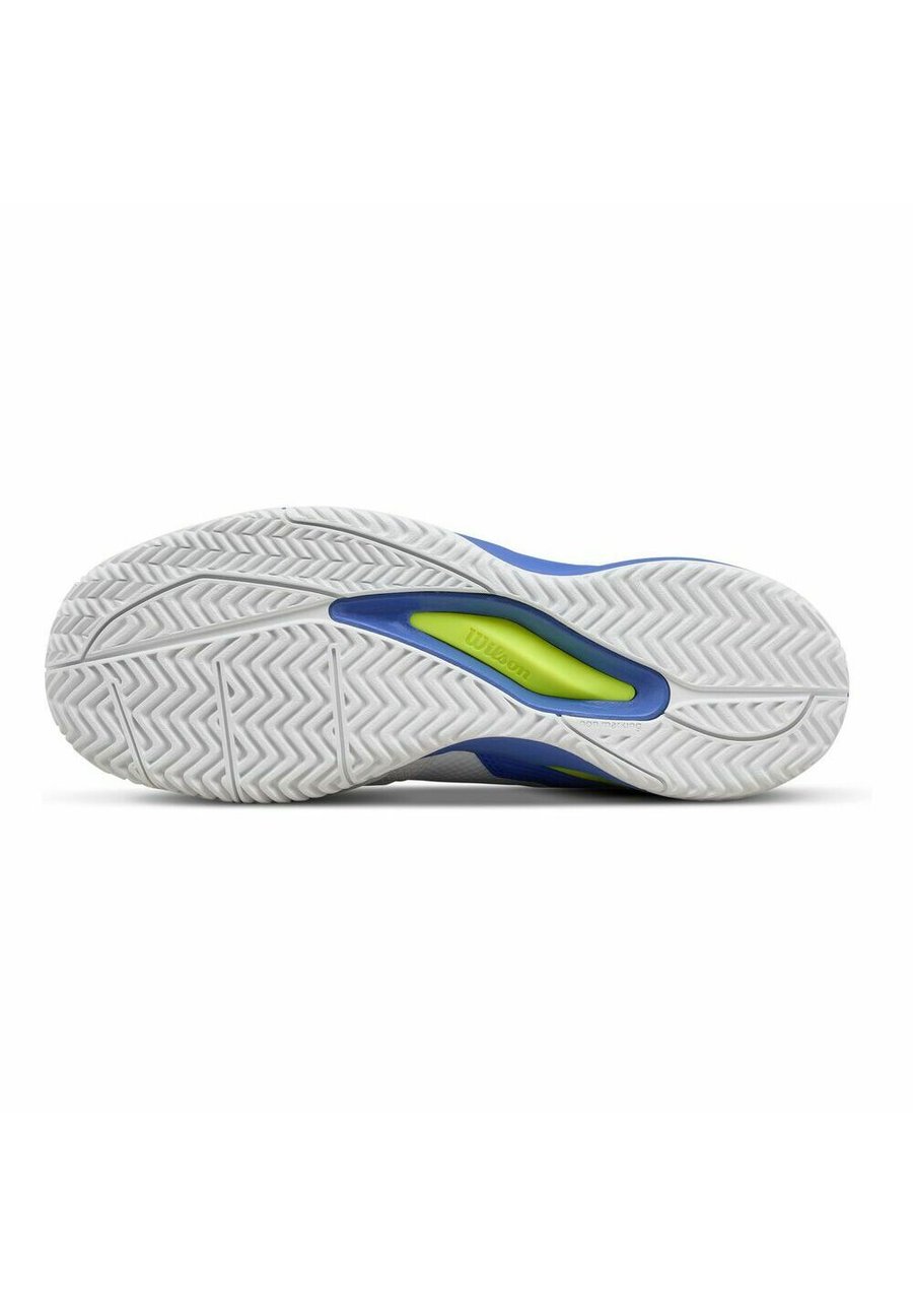 Кроссовки Wilson Multicourt tennis shoes, White Amparo Blue Safety Yellow/White — фото 4