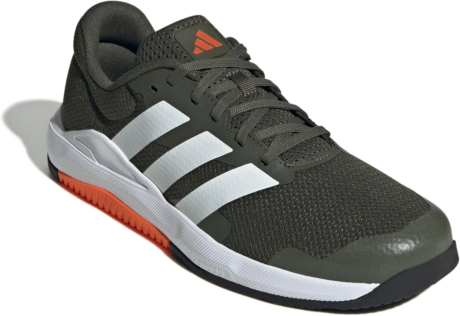 Мужские тренировочные кроссовки Adidas Dropset Base, белый/оранжевый — фото 4