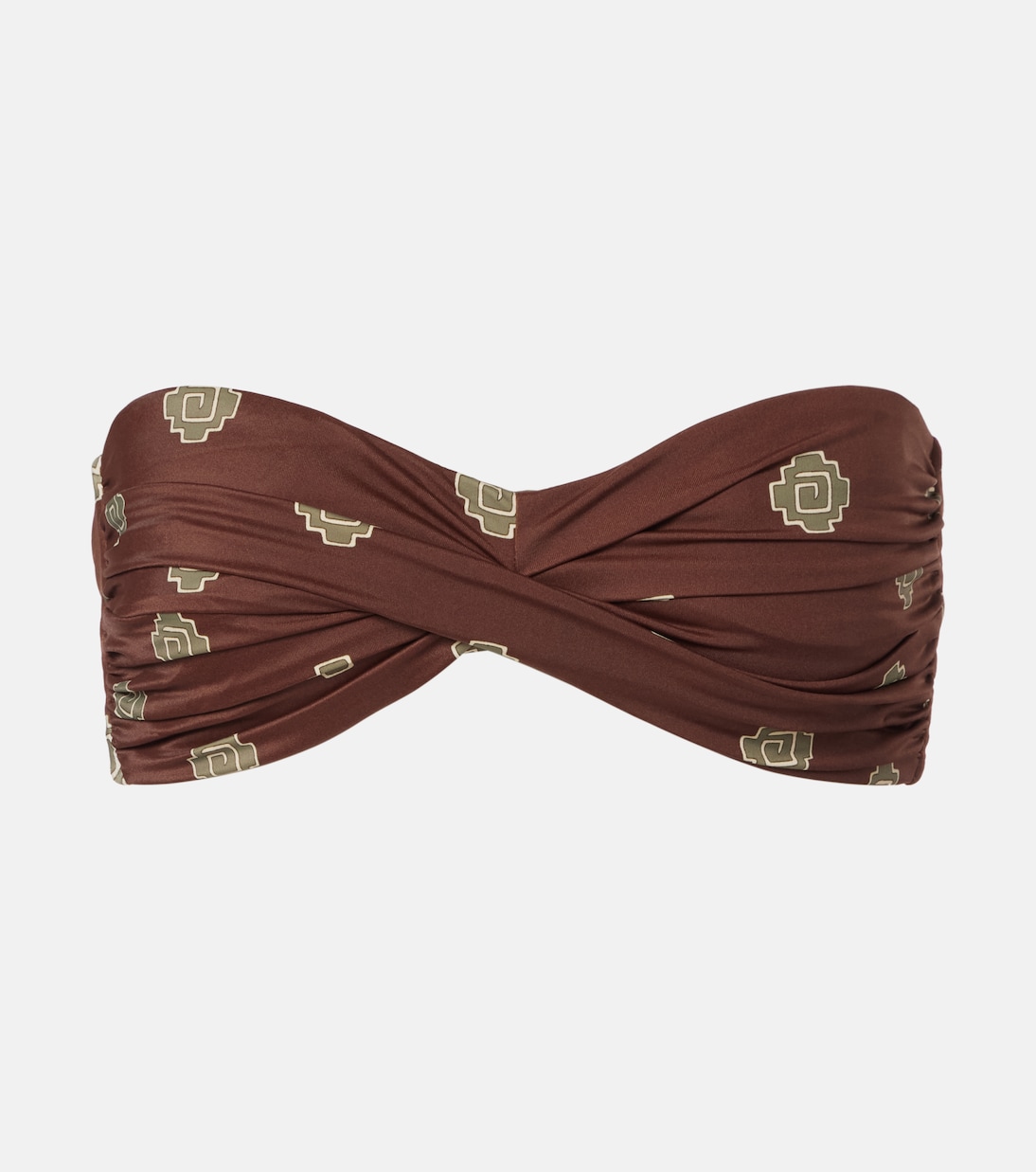 

Бикини топ с принтом Sea Sprite Johanna Ortiz, Dark Chocolate/Light Green