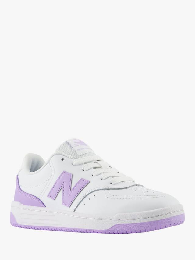Детские кроссовки B80 Court New Balance, White/Purple — фото 2