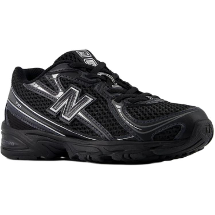 New Balance NB 740 устойчивые к истиранию низкие детские повседневные кроссовки Black для детей 3-7 лет — фото 4