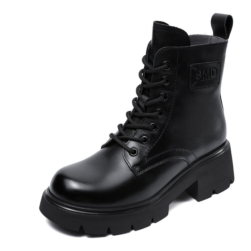 Короткие ботинки Martin 5,5 см женские Devanro, Black