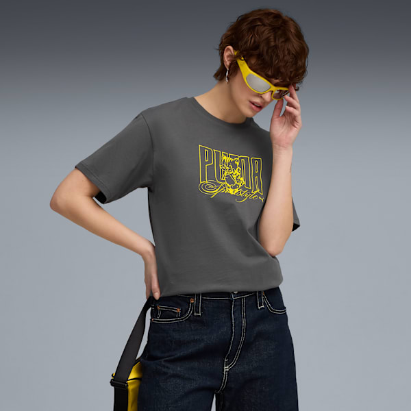 

Женская футболка House Of Graphics Puma, серый