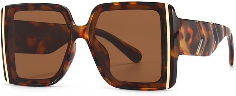 

Ретро-солнцезащитные очки с градиентным переходом цвета для женщин и защитой от УФ-излучения UV400 для мужчин. Солнцезащитные очки большого размера LANGSER, Leopard Tea