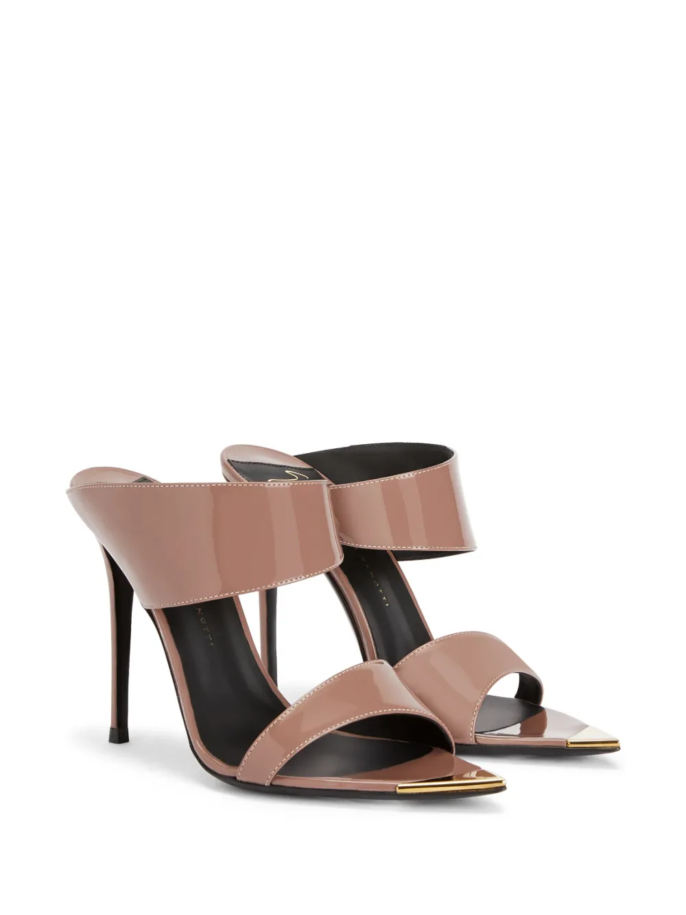 Лакированные мюли Intriigo Allure 90 Giuseppe Zanotti, нейтральный — фото 2