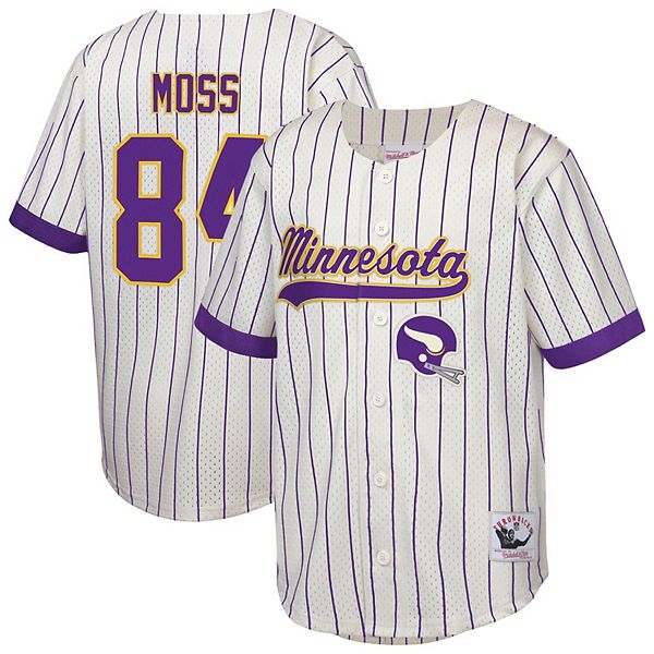 Бейсбольная футболка с именем и номером Randy Moss, Minnesota Vikings Mitchell & Ness — фото 2