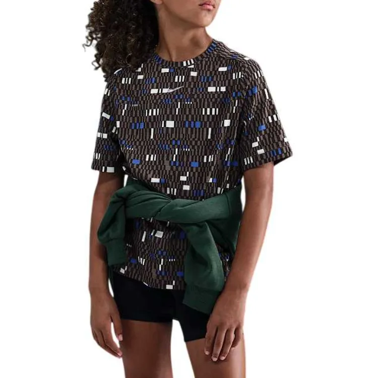 Футболка для детей с быстрой сушкой Dri Fit Nike, Baroque Brown