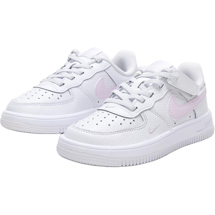 Nike Force 1 Low EasyOn устойчивые к истиранию низкие кроссовки для скейтбординга white детские — фото 4