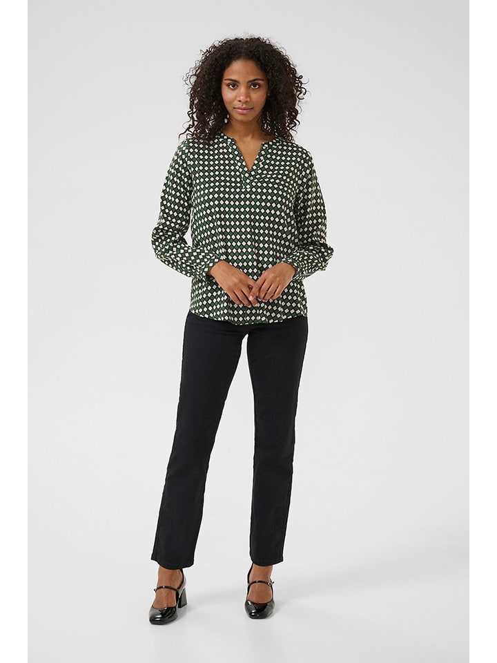 

Kaffe Блузка темно-зеленого/черного/белого цвета