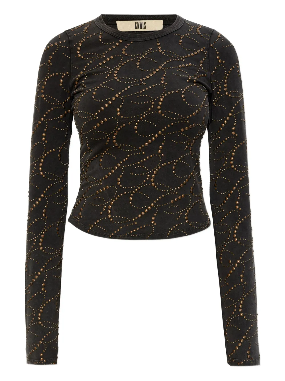 

Топ Cally с заклёпками Knwls, черный