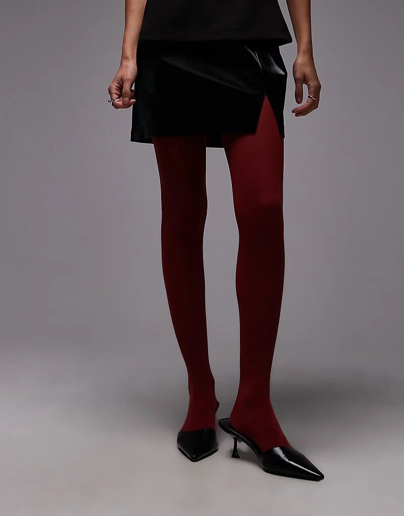 

& Other Stories плотные колготки бордового цвета