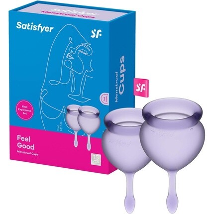 

Набор менструальных чаш Satisfyer Feel Good, 15 и 20 мл, 2 шт.