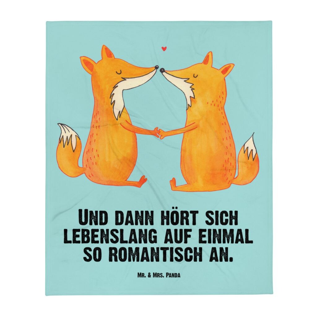

Детское одеяло Mr. & Mrs. Panda, любовь лисиц - бирюзовая пастель - подарок, детское уютное одеяло, партнер, лиса, пара, подарок ребенку, подарок на рождение, свадьба, одеяло для ползания, белый
