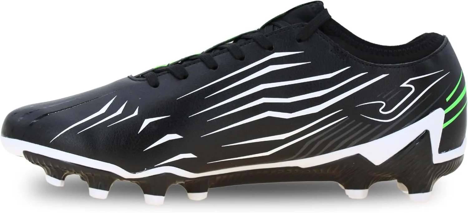 Футбольные бутсы Joma для твердого грунта, 6.5-12 US - Профессиональные бутсы - Верх из микрофибры, хромированная подошва, усиление пятки - Пропульсия, черный — фото 2