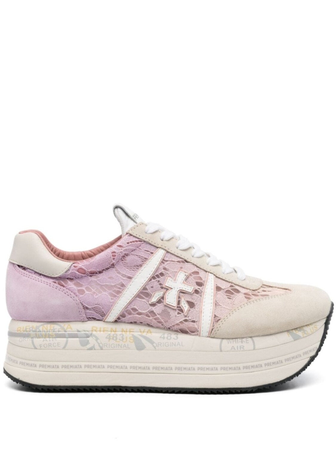 

Premiata кроссовки Beth на платформе, розовый