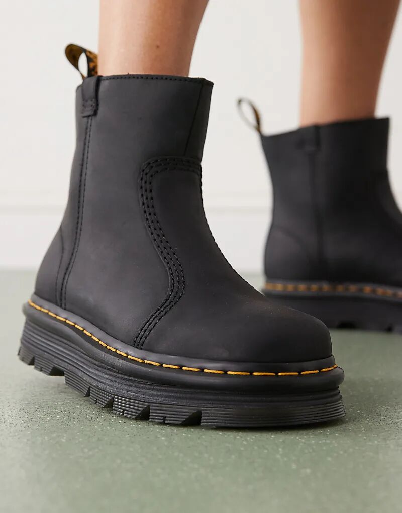 Ботинки Dr Martens ZebZag Rigger черного цвета — фото 3