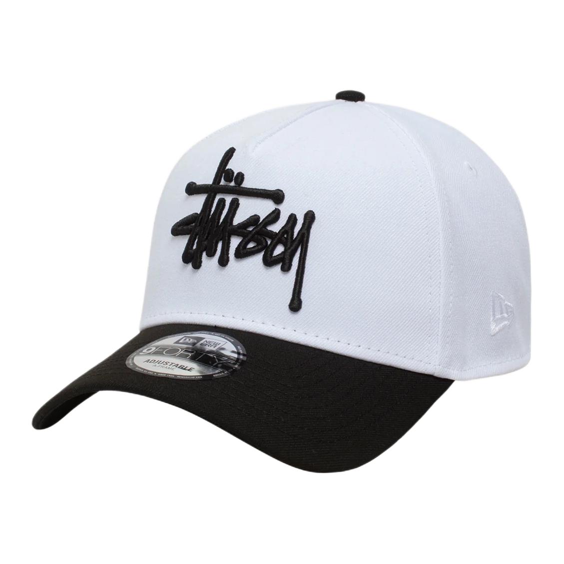 

Stussy Новая Эра Бейсболка из полиэстера Унисекс Белая/Черная, White/Black