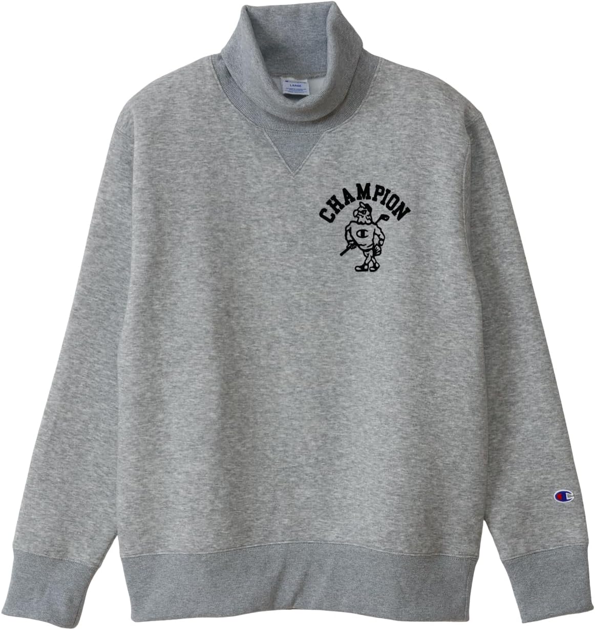 

Мужская толстовка Champion с длинными рукавами, воротником-стойкой, круглым вырезом и отделкой спереди. Эластичная ткань, свободный крой, флис Tech Weave. Идеально подходит для игры в гольф, серый