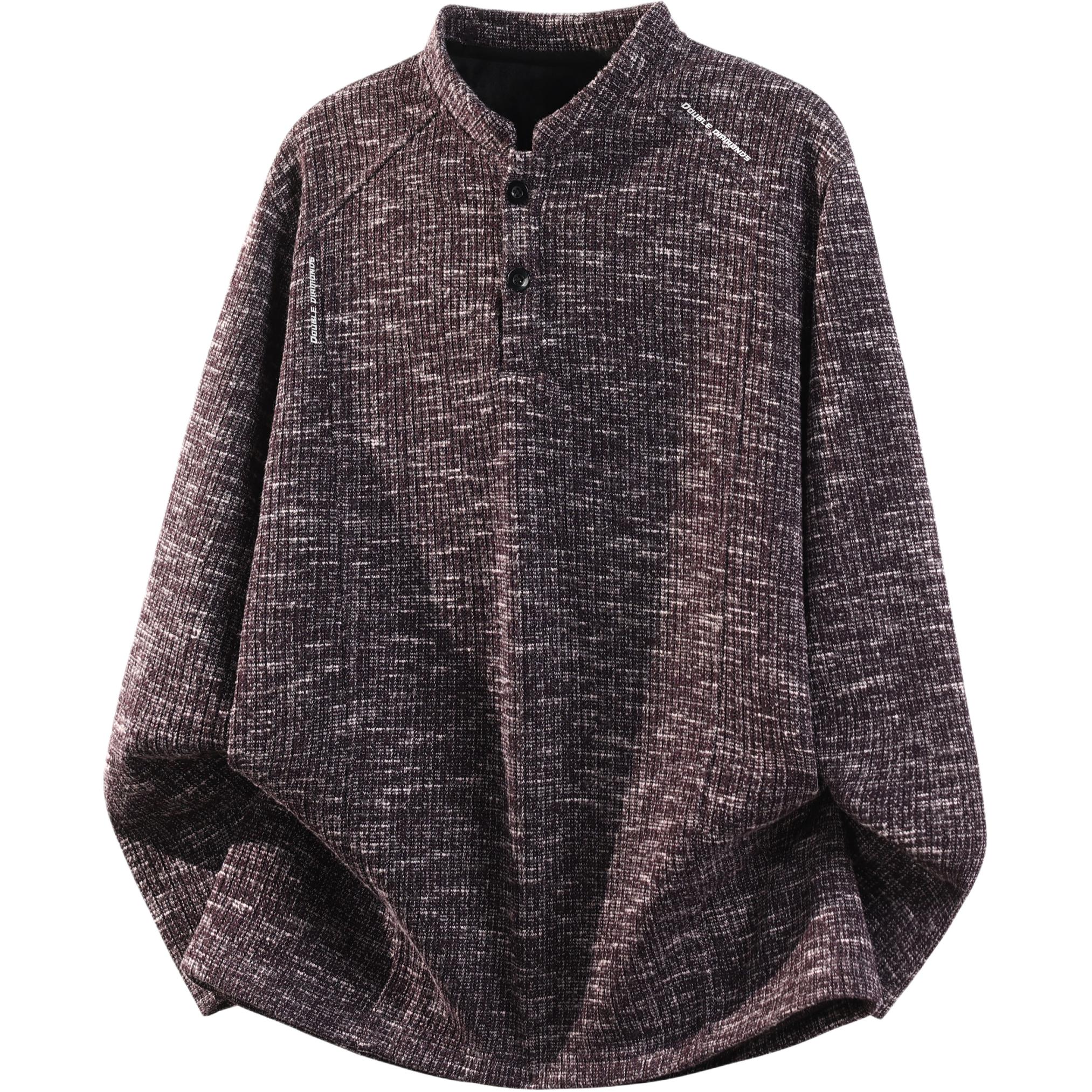 

Свитшот Unisex Henry Collar Thickened Plus Size AULDEY, fuchsia[upgraded thickened and fleece-lined]