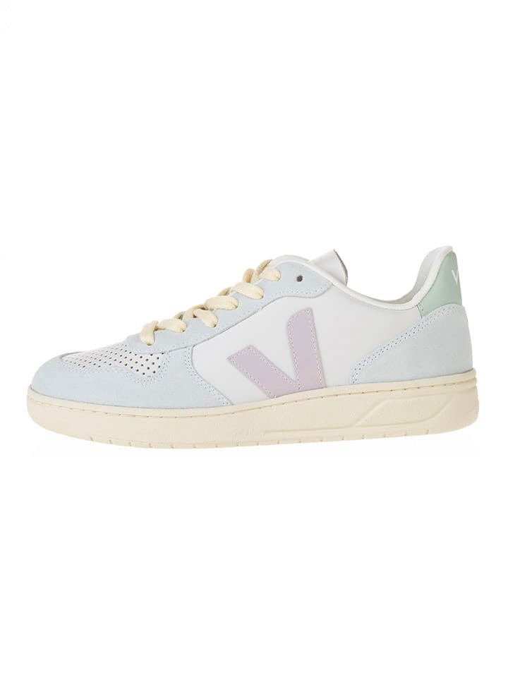 Низкие кроссовки Veja Leder V 10, цвет türkis/rosa/grün