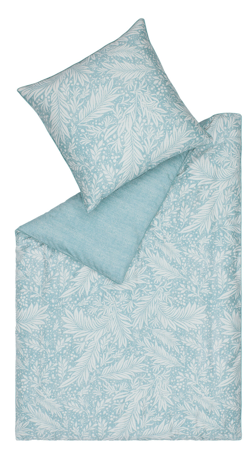 

Двустороннее постельное белье Esprit, 135x200 см, кремовый/зеленый/бирюзовый/шалфейный