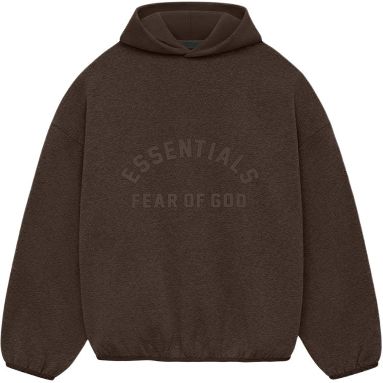 Куртка с капюшоном из флиса Core Collection Nylon Fleece Hoodie Fear Of God Essentials, цвет Heather Wood/Cedar Wood/Heather Wood/Wood — фото 2