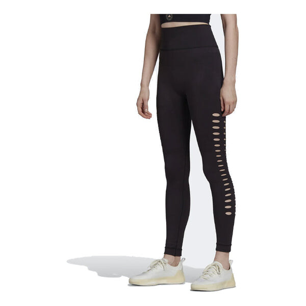 Леггинсы от stella mccartney truepurpose yoga трикотажные колготки Adidas, черный — фото 2
