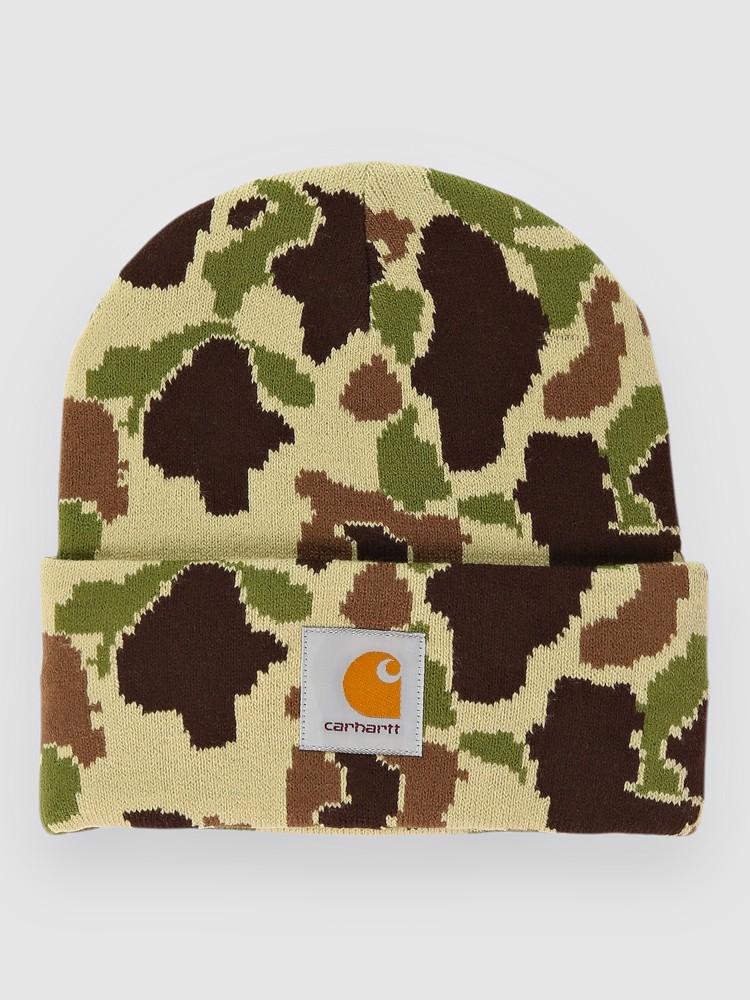 

Шапка Carhartt WIP Camo Duck Beanie, camo duck jacquard/green, Зеленый, Шапка Carhartt WIP Camo Duck Beanie, camo duck jacquard/green