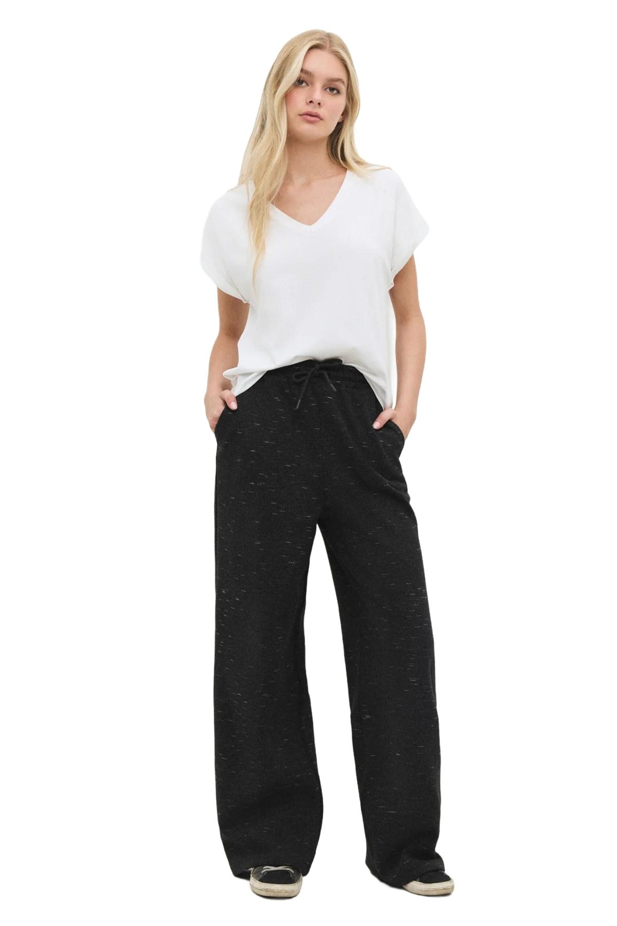 

No Matter What Широкие брюки в черном цвете