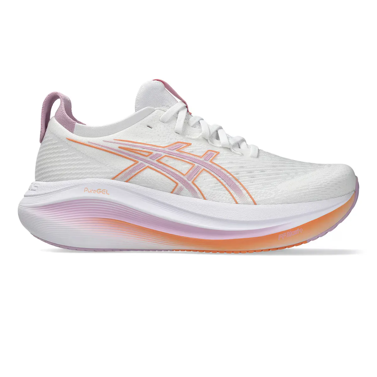 

Женская беговая обувь GEL-NIMBUS 27 Asics, белый/розовый