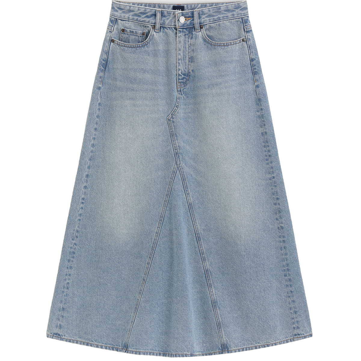 

Длинная джинсовая юбка для женщин светлая GAP, Light