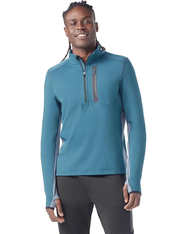 

Пуловер Smartwool Active Fleece 1/2 Zip, цвет Twilight Blue